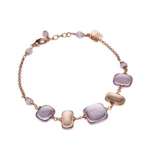 19254wo K Bracciale Donna Oro Argento Legno Rossoprezioso